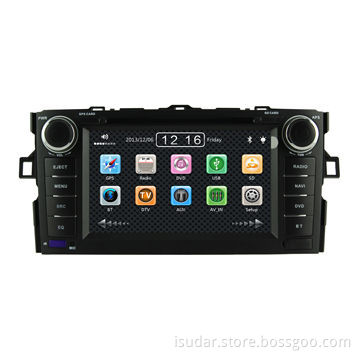 Car DVD Player for Toyota Auris/Corolla Hatchback/Corolla, NAV/CD/MP3/DVD/USB/SD/BT, with 7"
